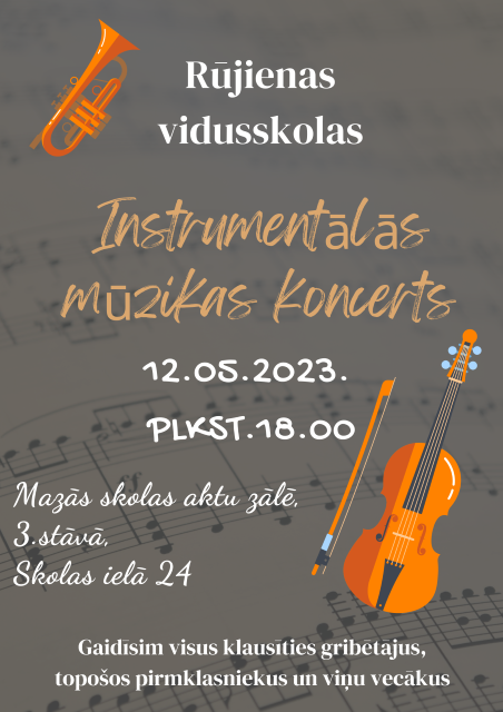 info par instrumentālās mūzikas koncertu